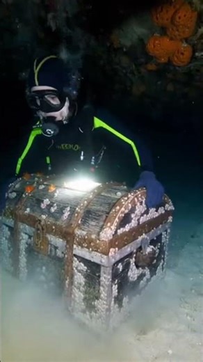 Divers Found Hidden Treasure Under The Ocean Floor 😳 #underwater #treasure