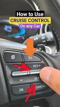 How to use Cruise Control in Car #cruisecontrol #howto