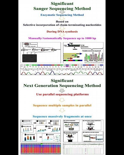 Significant of Sanger and Next Generation Sequencing Methods #geneticteacher