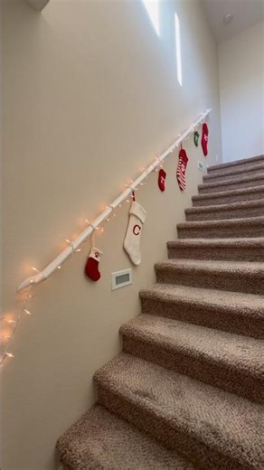 Day & Night Christmas Stockings Decor 😍🎅🏼🎄❤️💚🤍