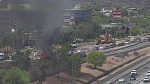 Lanes on Loop 101 EB exit ramp to I-17 reopen after vehicle fire