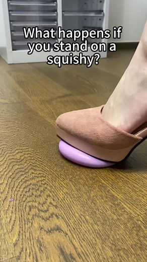 What happens if you stand on a squishy Let's test different squishy! #shorts #squishy