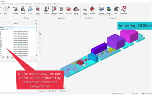 8-PCB板详细模型仿真Thermal Simulation of a PCB with Copper Traces - Altair