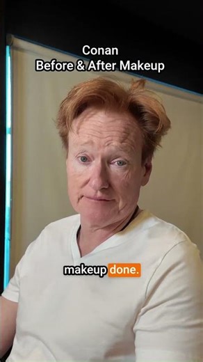 Conan Before & After Makeup #comedian #comedy #oscars2026