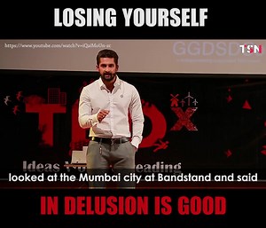 1.5M views · 24K reactions | Living in delusion is not bad, if that deluison is what you want to achieve. Because sometimes, deluison is better than realism. Remember, when everyone fails, there's always a deluison. We thank Ravi Dubey and TEDxGGDSDCollege for sharing this. For more such positive contents, like our page The Soch Network | The Soch Network | Facebook
