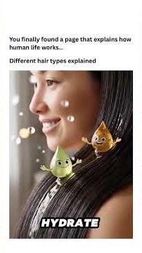 diffrent type of hair explained with animation| #shorts #viral