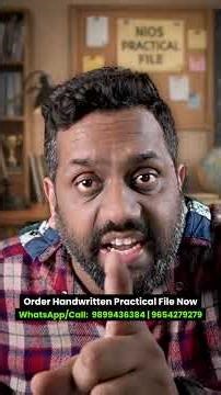 NIOS Class 10 Home Science Practical File 2026 | NIOS Home Science 216 Practical File Class 10