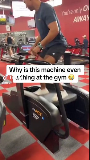 Surfing at the gym? 🤔 (via @Jordan Giordano) #gym #gymtok #workout #fail