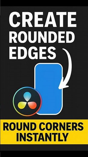 Rounded Edge Effect in DaVinci Resolve (Easy Trick!)