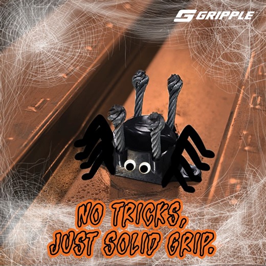 🎃 Happy Halloween from Gripple! 👻 There’s only one spider you want in your concrete this season… Introducing the Gripple Spider Cast-in-Place Concrete Insert — designed for strength, speed, and spooky-good performance in metal deck or wood form construction. 🕷️ Fast MEP installs from below with our Push-In Swivel Toggle adapter 🕷️ Use adapter to hang services with threaded rod, or 🕷️ Use Gripple Cable Hanger with Swivel Toggle end fitting 🕷️ Supports up to 3,000 lbs (now that’s one strong 