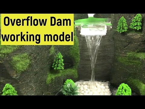 Dam working model | Overflow dam model | Jungle waterfalls model | Science project ideas |Water dam