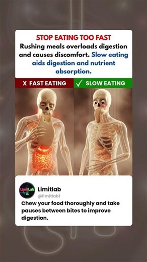 Large Bite VS Small Bite | What Happens Inside Your Body #health #facts #science
