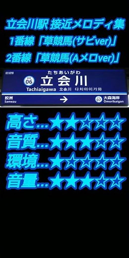 【京急電鉄】立会川駅 接近メロディ集「草競馬」#京急電鉄 #接近メロディ #大井競馬場 #神曲 #鉄道