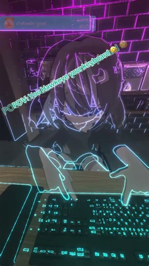 When your learning how to use a keyboard haha #vrchat #tiktok #vtuber #fullbodytracking #vr