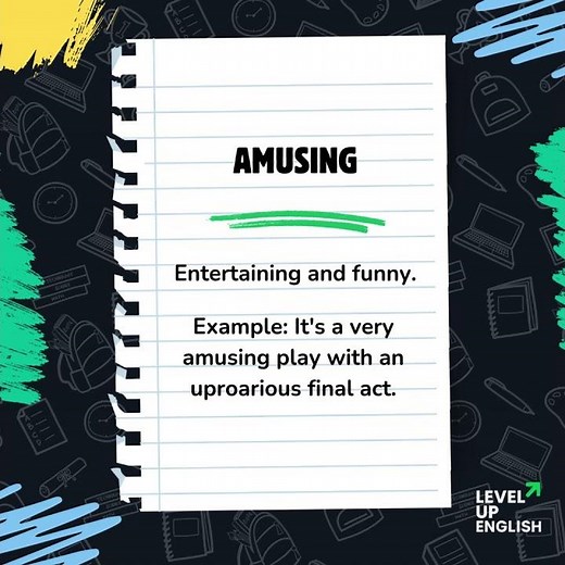 Boost Your Vocabulary “Amusing” (B1 Vocabulary)