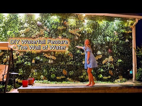 DIY Wall of Water | Backyard Water Feature Build - CT