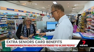 Extra measures aimed at easing the cost of living for seniors are coming into effect this morning. The minimum income to access the Commonwealth seniors health card has been increased. It means an extra 44,000 older Australians can access cheaper prescriptions and bigger refunds for health expenses such as trips to the doctor. The cards are open to anyone over 66. 7NEWS at 6pm. More local news: 7news.com.au/news/sydney #SeniorCards #7NEWS | 7NEWS Sydney | Facebook