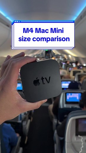 Went to Apple’s showcase of its new Mac lineup in Los Angeles to finally see: how mini is the new Mac Mini? (Sorry, I only had this Apple TV as a reference.) #apple #mac #travel #techtok #macmini
