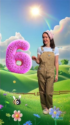 🎵 Let’s Sing About Number 6! Count and Dance Together 🕺 #Learning #Kids #Shorts