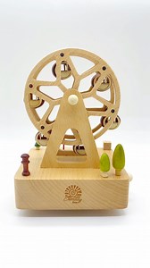 Watch Demo sound of Square Ferris Wheel Wooden Music Box on Amazon Live
