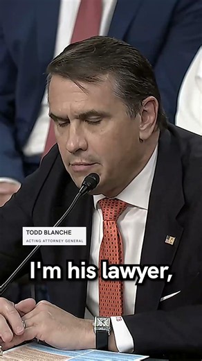 Todd Blanche Has An All-Time Freudian Slip