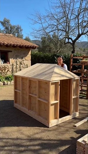 #diy Building the Perfect DIY Backyard Playhouse! 🏠✨ #Carpentry #DIY