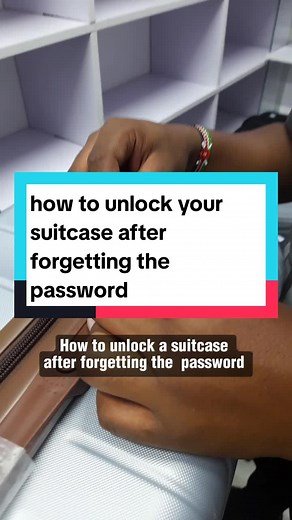 How to Unlock a Suitcase After Forgetting the Password