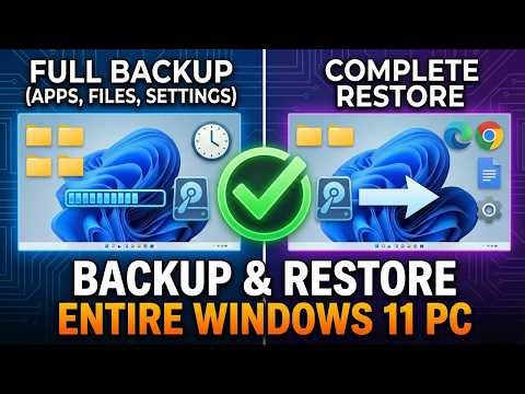 Backup & Restore Your Entire Windows 11 PC with Apps, Files & Settings