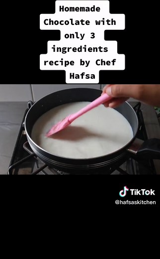 Easy 3-Ingredient Homemade Chocolate Recipe by Chef Hafsa