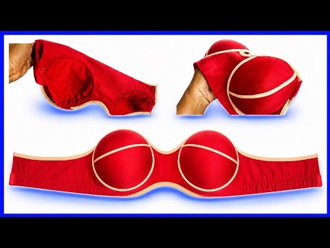 Bra Cutting and Stitching Strapless | DIY Seamless Backless Bra
