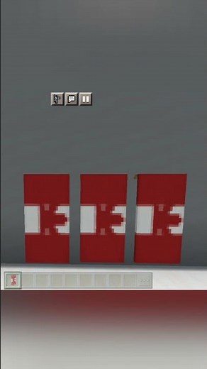 How to make canada🇨🇦flag in minecraft pocket/java/bedrock edition part 26. #trending #viral #shorts
