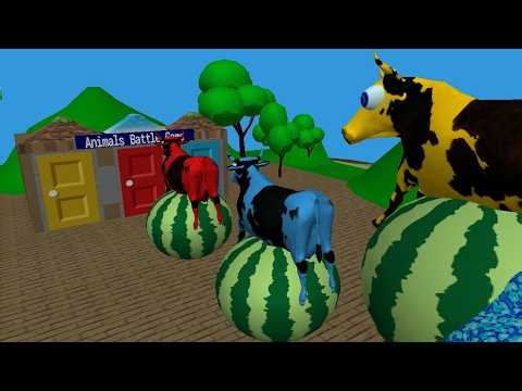 Fauntain crossing Challenge in Animals Battle game