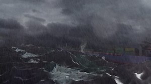 Cargo Ship Containers Swing Stormy Oceanrain Stock Footage Video (100% Royalty-free) 1099200331 | Shutterstock