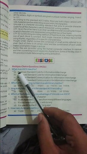 Computer Class 9 | Chapter 2 | MCQS | New Book