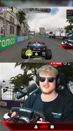 Is the Mercedes shooting backwards through Monaco?