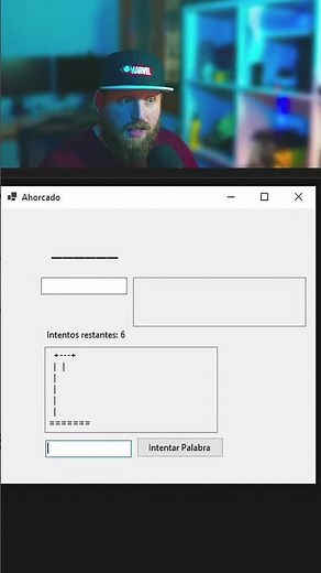 💻Crea tu propio juego del AHORCADO usando C# y Windows Forms 🔥 #shorts