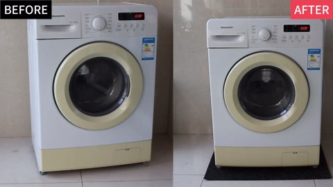 High-Density Rubber Washer Dryer Anti-Vibration Mat - 23.6 x 23.5 Inch Non-Slip Shockproof Pad for Washing Machine, Dryer, 3D Printer - Waterproof, Noise Reducing, Heavy-Duty