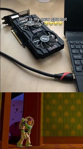 Guys why my new gpu not working ? #pc #gamingpc #gaming #pcgamer