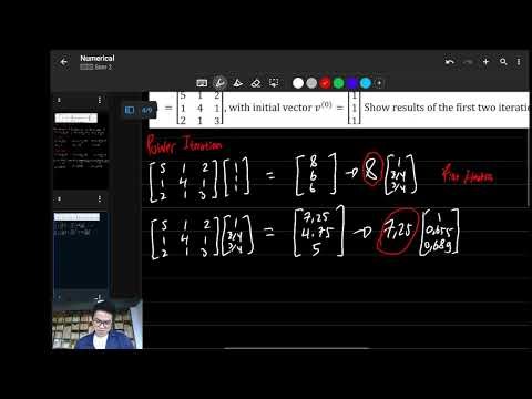 How to Find the Principal Eigenvalue with Power Iteration | Numerical Analysis
