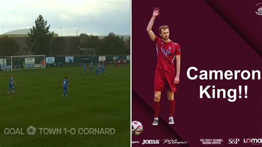 Saturday saw the 1st team put in a performance on a very wet 💦 and sunny ☀️ day . Here are the goals if you missed them . 👍⚽️ What a start! A cross from Wells, ball headed out to King, who hits a wonderful volley into the right-hand side of the goal from the edge of the box | Thetford Town Football Club