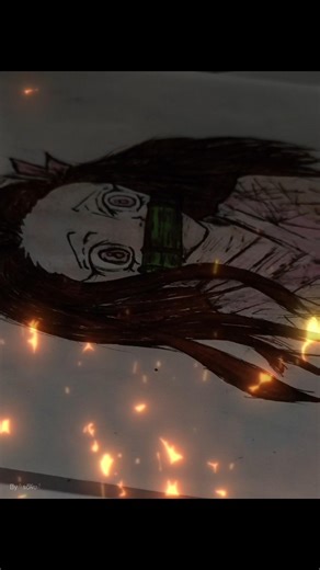 Nezuko drawing 🌼|| how to draw 🤔#anime#shorts