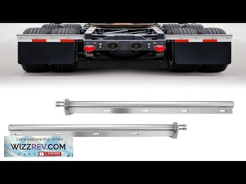 VEVOR Chrome Straight Spring Loaded Mud Flap Hangers 1 1 8" Bolt Spacing Mudflap