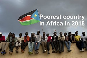 Which African country has the highest level of poverty in 2018?