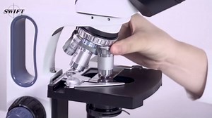 Swift SW350T Compound Trinocular Microscope,40X-2500X Magnification,Two-Layer Mechanical Stage,with 5.0 mp Camera and Software Windows/Mac Compatible and 5 PCS Prepared Slides and 5 PCS Blank Slides