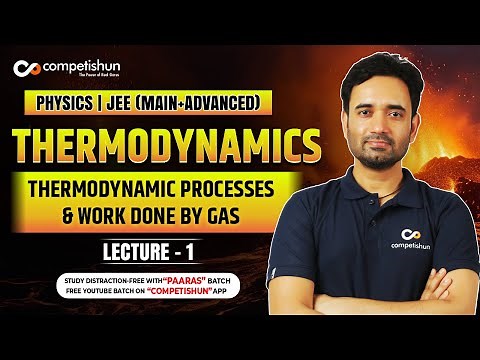 1 Thermodynamic Processes and Work Done by Gas | Thermodynamics Class 11 | JEE Mains & Advanced