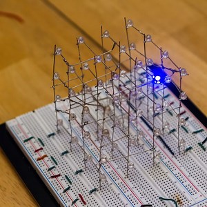 LED cube using charlieplexing