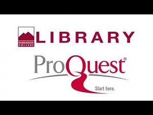 ProQuest Advanced Search