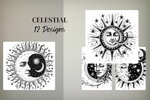 12 Celestial Designs - Etsy