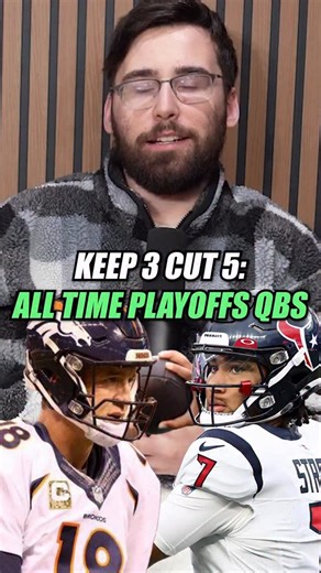 Pick a Side Podcast on Instagram: "Keep 3 Cut 5: All-Time Playoff QBs"