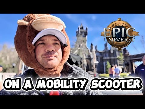 Mobility Scooter at Epic Universe: Accessible from Hard Rock Hotel via Bus & Water Taxi!
